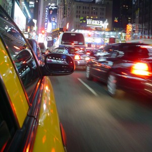 Traffic in New York City (Times Square)